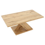 Τραπέζι σαλονιού Solange pakoworld χρώμα sonoma 110x55x47.5εκ - Image 3