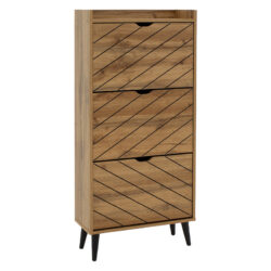 Παπουτσοθήκη Thelma pakoworld 12 ζεύγων sonoma 60x23.8x131.6εκ
