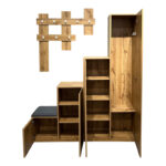 Έπιπλο εισόδου Nenich pakoworld σε sonoma απόχρωση 150x37x180εκ - Image 4