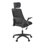 Καρέκλα γραφείου Peja pakoworld mesh ύφασμα μαύρο 58x60x107-117εκ - Image 3