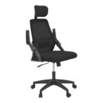Καρέκλα γραφείου Peja pakoworld mesh ύφασμα μαύρο 58x60x107-117εκ - Image 4