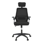 Καρέκλα γραφείου Peja pakoworld mesh ύφασμα μαύρο 58x60x107-117εκ - Image 6