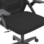 Καρέκλα γραφείου Peja pakoworld mesh ύφασμα μαύρο 58x60x107-117εκ - Image 8