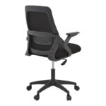 Καρέκλα γραφείου Reji pakoworld mesh ύφασμα μαύρο 58x60x89-99εκ - Image 2