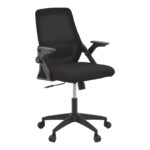 Καρέκλα γραφείου Reji pakoworld mesh ύφασμα μαύρο 58x60x89-99εκ