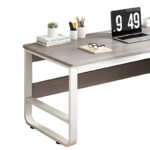 Γραφείο Salto pakoworld με συρταριέρα-MDF γκρι-λευκό 120x48x74εκ - Image 3