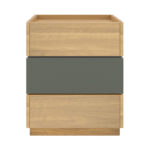 Κομοδίνο Sonlen pakoworld mdf σε sonoma-ανθρακί απόχρωση 60x40x66εκ - Image 5