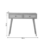 Κονσόλα Oslo pakoworld sonoma 100x29x81εκ - Image 5
