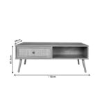 Τραπέζι σαλονιού Oslo pakoworld sonoma 110x59x41,5εκ - Image 5