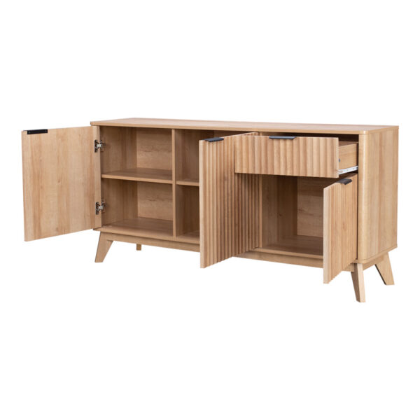Μπουφές Hamea pakoworld mdf σε φυσική απόχρωση 150x39,5x73εκ - Image 4