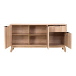 Μπουφές Hamea pakoworld mdf σε φυσική απόχρωση 150x39,5x73εκ - Image 5