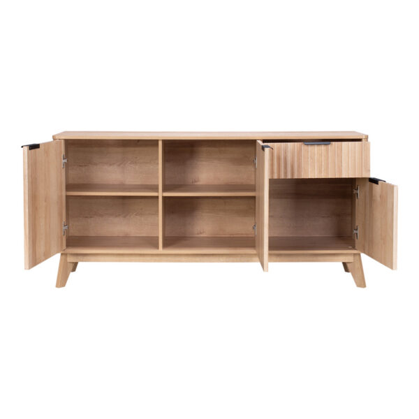 Μπουφές Hamea pakoworld mdf σε φυσική απόχρωση 150x39,5x73εκ - Image 5