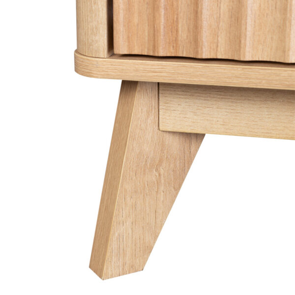 Τραπέζι σαλονιού Hamea pakoworld mdf σε φυσική απόχρωση 110x55,2x45εκ - Image 6