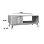 Τραπέζι σαλονιού Hamea pakoworld mdf σε φυσική απόχρωση 110x55,2x45εκ - Image 7