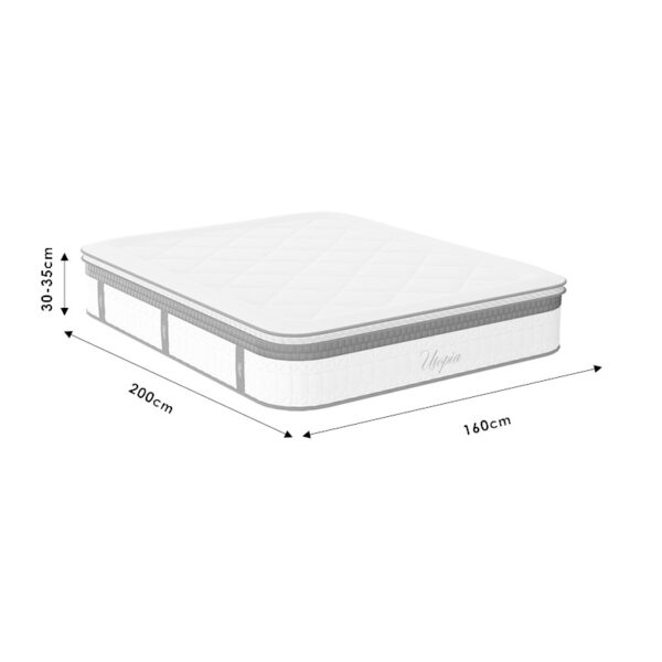 Στρώμα Utopia pakoworld pocket spring με ανώστρωμα 30-32cm 160x200εκ - Image 6