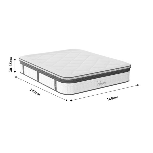 Στρώμα Utopia pakoworld pocket spring με ανώστρωμα 30-32cm 160x200εκ - Image 7