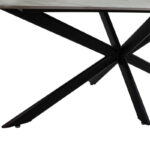 Τραπέζι Bethan pakoworld sintered stone λευκό μαρμάρου-μαύρο 180x90x75εκ - Image 5