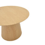 Τραπέζι σαλονιού Kayano pakoworld mdf σε φυσική απόχρωση Φ60x40εκ - Image 2