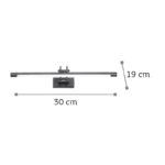 InLight Επιτοίχιο φωτιστικό LED 4W 3000K από οξυντέ μέταλλο και ακρυλικό D:30cm (1044-Γ-Οξυντέ) - Image 3