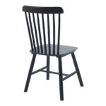 Καρέκλα Melia pakoworld rubberwood σε μαύρη απόχρωση 45x51x87εκ - Image 3