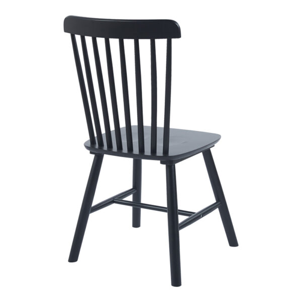 Καρέκλα Melia pakoworld rubberwood σε μαύρη απόχρωση 45x51x87εκ - Image 3