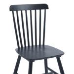 Καρέκλα Melia pakoworld rubberwood σε μαύρη απόχρωση 45x51x87εκ - Image 6