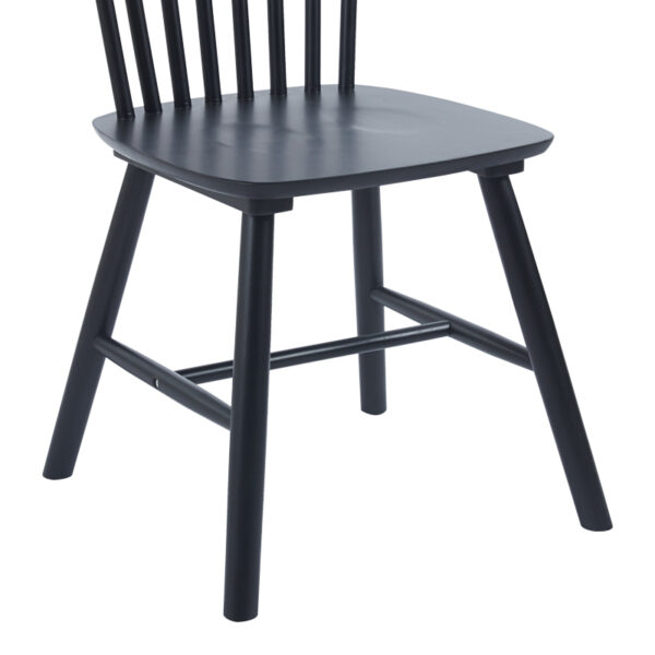 Καρέκλα Melia pakoworld rubberwood σε μαύρη απόχρωση 45x51x87εκ - Image 7