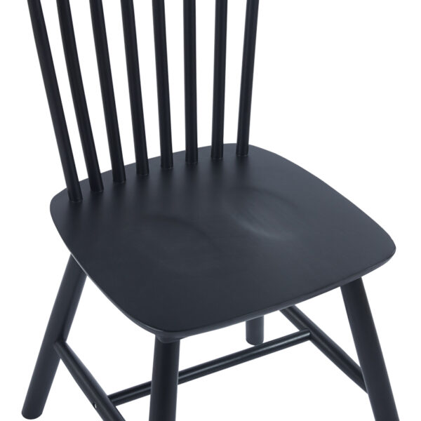 Καρέκλα Melia pakoworld rubberwood σε μαύρη απόχρωση 45x51x87εκ - Image 8