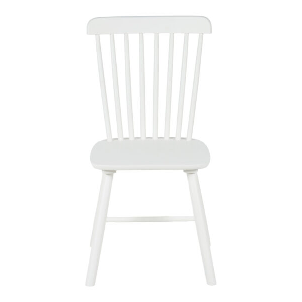 Καρέκλα Melia pakoworld rubberwood σε λευκή απόχρωση 45x51x87εκ - Image 4