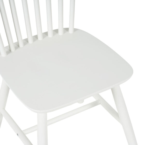 Καρέκλα Melia pakoworld rubberwood σε λευκή απόχρωση 45x51x87εκ - Image 6