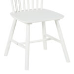 Καρέκλα Melia pakoworld rubberwood σε λευκή απόχρωση 45x51x87εκ - Image 7