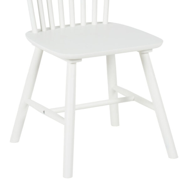 Καρέκλα Melia pakoworld rubberwood σε λευκή απόχρωση 45x51x87εκ - Image 7