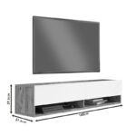 Έπιπλο τηλεόρασης επιτοίχιο Roscoe pakoworld sonoma 140x31.6x29.6εκ - Image 6