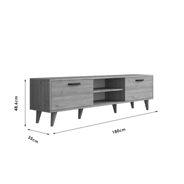 Έπιπλο τηλεόρασης Sabian pakoworld sonoma 180x35x48,5εκ - Image 7