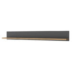 Γραφείο με βιβλιοθήκη Goldie pakoworld ανθρακί-φυσικό 160x45x161.8εκ - Image 6