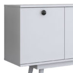 Μπουφές Salonde pakoworld λευκό μελαμίνης-λευκό pp πόδι 180x40x82.6εκ - Image 6