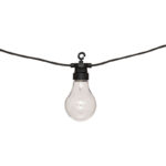 Διακοσμητική γιρλάντα με 10 led φωτάκια Karivan pakoworld σε μαύρη απόχρωση 490x12x6εκ - Image 2