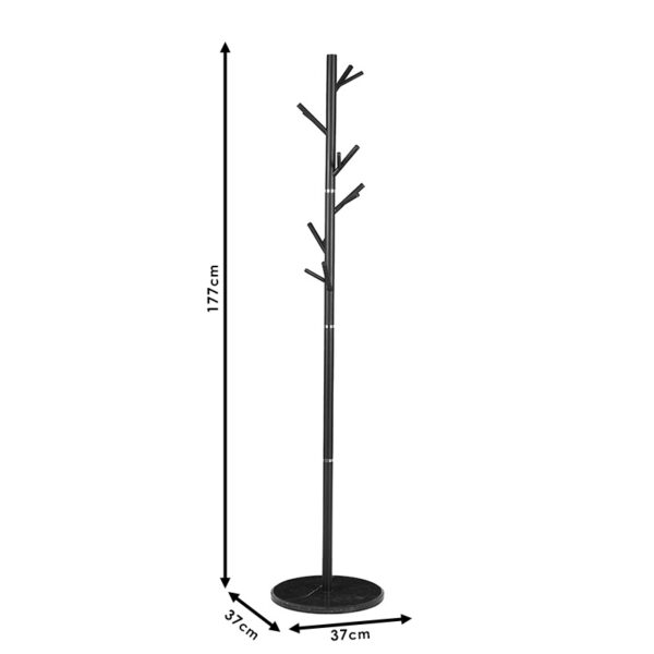 Καλόγερος ρούχων Marietta pakoworld μέταλλο λευκό Φ37x177εκ - Image 4