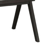 Πολυθρόνα Winslow pakoworld ξύλο rubberwood μαύρο-pvc rattan φυσικό-ύφασμα γκρι - Image 3
