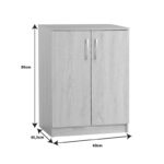 Παπουτσοθήκη-ντουλάπι Shordo pakoworld wenge μελαμίνης 60x40.5x80εκ - Image 4