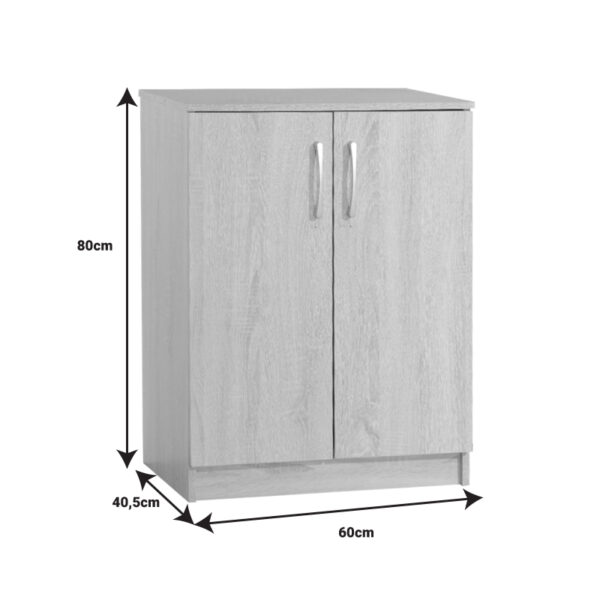 Παπουτσοθήκη-ντουλάπι Shordo pakoworld wenge μελαμίνης 60x40.5x80εκ - Image 4