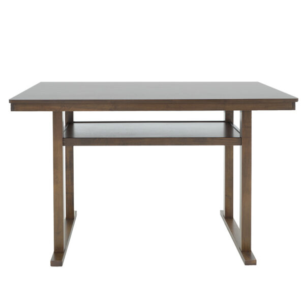 Τραπέζι μπαρ Tenor pakoworld φυσικό ξύλο rubberwood-ΜDF καρυδί 150x90x91.5εκ - Image 3