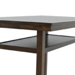 Τραπέζι μπαρ Tenor pakoworld φυσικό ξύλο rubberwood-ΜDF καρυδί 150x90x91.5εκ - Image 5