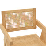 Πολυθρόνα Winslow pakoworld φυσικό rubberwood 52x59x79εκ - Image 6