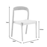 Καρέκλα Tavrine pakoworld σχοινί-rubberwood σε φυσική απόχρωση 47x59x78εκ - Image 8