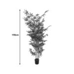 Διακοσμητικό φυτό Bamboo σε γλάστρα Inart πράσινο pp Υ190εκ - Image 2
