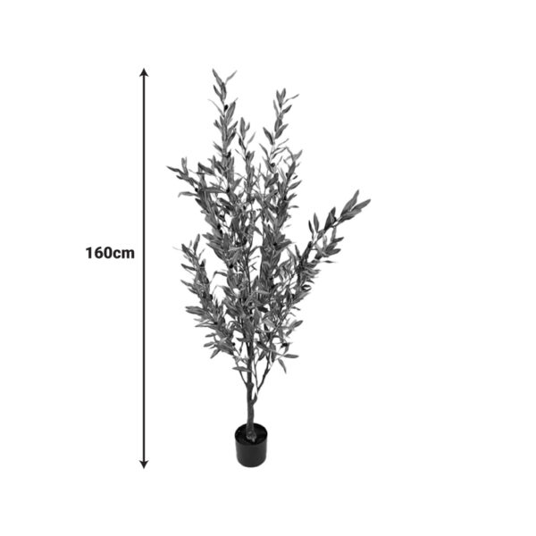 Διακοσμητικό φυτό Olive tree II σε γλάστρα Inart πράσινο pp Υ160εκ - Image 2