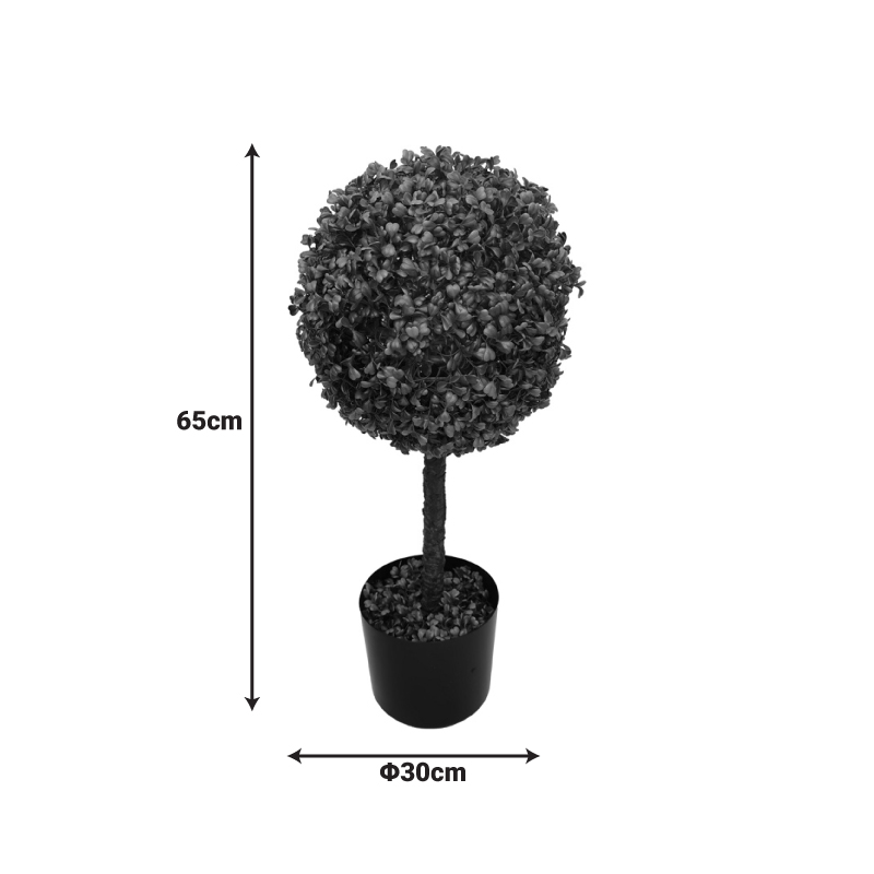 316-000040-1 Διακοσμητικό φυτό Bolla I σε γλάστρα Inart πράσινο pp Φ30x65εκ - Image 2