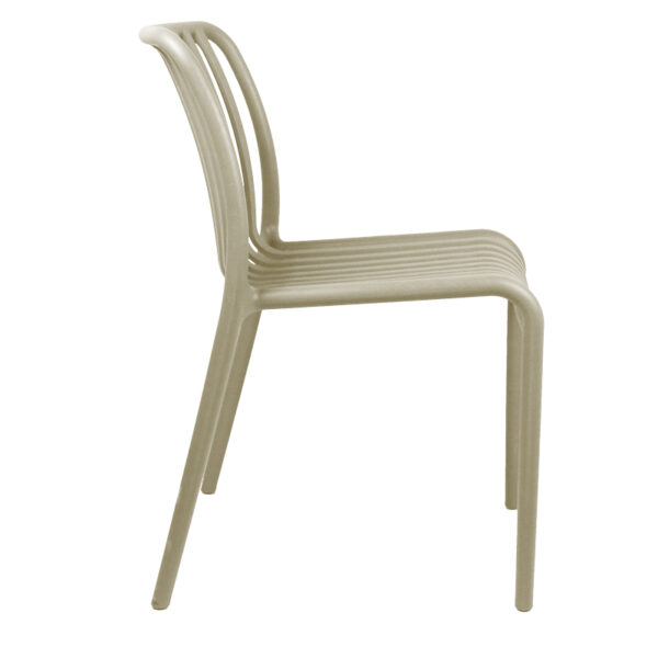 Καρέκλα Zoi pakoworld pp σε απόχρωση cappucino 42x58x79εκ - Image 3