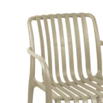 Πολυθρόνα Zoi pakoworld pp σε cappucino απόχρωση 58.5x54x80εκ - Image 5